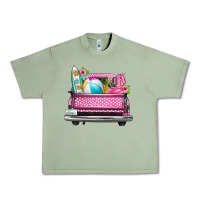 Oil Green summer pink truck beach Urban Heavy Tee - texasbilliewilder