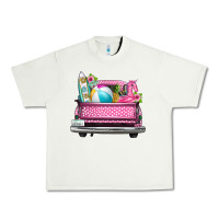 Pistachio summer pink truck beach Urban Heavy Tee - texasbilliewilder
