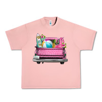 Salmon summer pink truck beach Urban Heavy Tee - texasbilliewilder