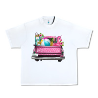 White summer pink truck beach Urban Heavy Tee - texasbilliewilder