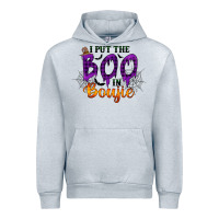 Heather Grey I put the Boo in Boujie Urban Hoodie - RacoonDesign