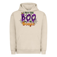 Pigment French Oak I put the Boo in Boujie Urban Hoodie - RacoonDesign