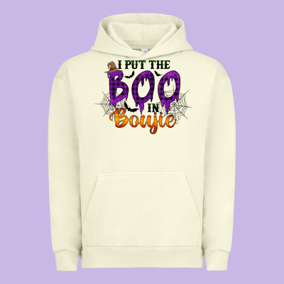 I Put The Boo In Boujie Urban Hoodie Designed By Racoondesign