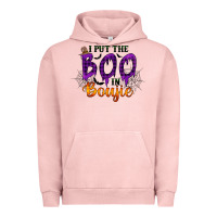 Pigment Salmon I put the Boo in Boujie Urban Hoodie - RacoonDesign