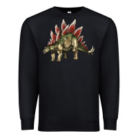 Black Stegosaurus Premium Sweatshirt - LillyAllenDesigns