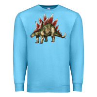 Ocean Blue Stegosaurus Premium Sweatshirt - LillyAllenDesigns