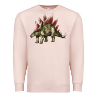 Pale Pink Stegosaurus Premium Sweatshirt - LillyAllenDesigns