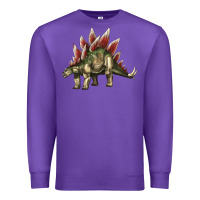 Purple Stegosaurus Premium Sweatshirt - LillyAllenDesigns