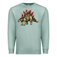Seafoam Stegosaurus Premium Sweatshirt - LillyAllenDesigns