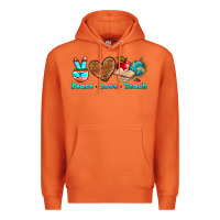 Carrot peace love teach Premium Hoodie - NancyCooperArtShop
