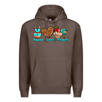 Coffee peace love teach Premium Hoodie - NancyCooperArtShop