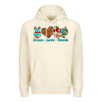Sandshell peace love teach Premium Hoodie - NancyCooperArtShop