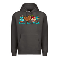 Smoke peace love teach Premium Hoodie - NancyCooperArtShop