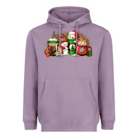 Lavender Christmas snow coffee cups Heavyweight Hoodie - Jasminsmagicworld