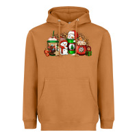 Meerkat Christmas snow coffee cups Heavyweight Hoodie - Jasminsmagicworld