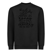 Black kind Heavyweight Sweatshirt - Unal Design