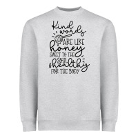 Heather Grey kind Heavyweight Sweatshirt - Unal Design