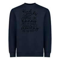 Navy kind Heavyweight Sweatshirt - Unal Design