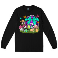 Black Easter Farm Animal Easter Day Long Sleeve Tee - Neo Western