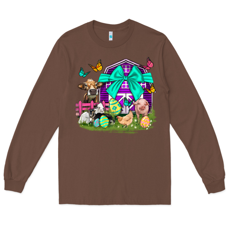 Easter Farm Animal Easter Day Long Sleeve Tee by Neo Western | Teevron