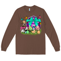 Chestnut Easter Farm Animal Easter Day Long Sleeve Tee - Neo Western