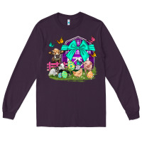 Plum Easter Farm Animal Easter Day Long Sleeve Tee - Neo Western