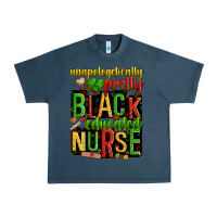 Midnight Navy unapologetically pretty black and educated nurse Urban Heavy Tee - Zillion Design Studio