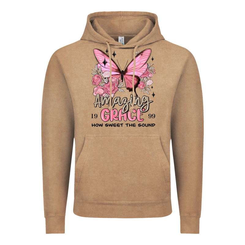 Amazing Grace How Sweet The Sound Butterfly Vintage Hoodie by MaliasSmallBusiness | Teevron