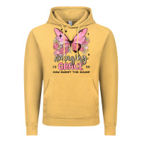 Vintage Mustard amazing grace how sweet the sound butterfly Vintage Hoodie - MaliasSmallBusiness