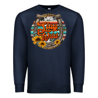 Navy stay wild horseshoe Premium Sweatshirt - Jasminsmagicworld