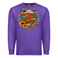 Purple stay wild horseshoe Premium Sweatshirt - Jasminsmagicworld