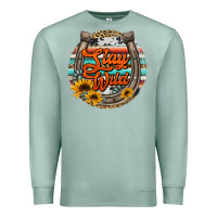 Stay Wild Horseshoe Premium Sweatshirt | Teevron