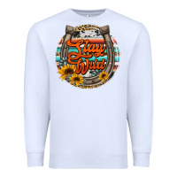 White stay wild horseshoe Premium Sweatshirt - Jasminsmagicworld