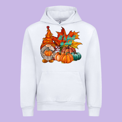 It Is Fall Yall Gnome Urban Hoodie Designed By Racoondesign