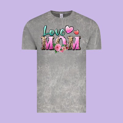 Love Mom Vintage Tee Designed By Zillion Design Studio