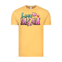 Vintage Mustard love mom Vintage Tee - Zillion Design Studio