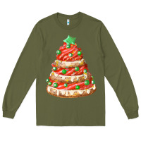 Army Green red christmas cookie cake fa element Long Sleeve Tee - FaDigitalArtStudio