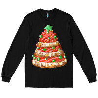 Black red christmas cookie cake fa element Long Sleeve Tee - FaDigitalArtStudio