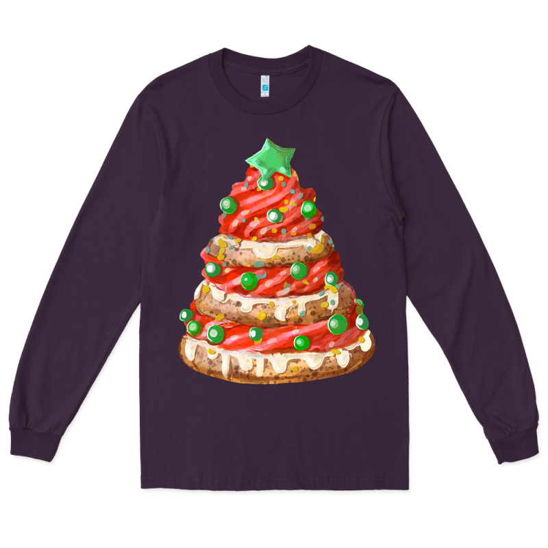 Red Christmas Cookie Cake Fa Element Long Sleeve Tee by FaDigitalArtStudio | Teevron