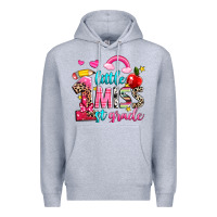 Heather Grey little miss first grade Premium Hoodie - NancyCooperArtShop