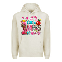 Oatmeal Heather little miss first grade Premium Hoodie - NancyCooperArtShop