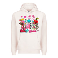 Pale Pink little miss first grade Premium Hoodie - NancyCooperArtShop