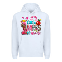 White little miss first grade Premium Hoodie - NancyCooperArtShop