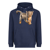 Navy baby lion Heavyweight Hoodie - LillyAllenDesigns