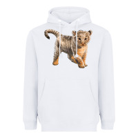 White baby lion Heavyweight Hoodie - LillyAllenDesigns