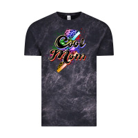 Cloud Black cool mom Vintage Tee - Zillion Design Studio