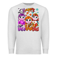 Oatmeal Heather Happy Hallothanksmas unicorns Premium Sweatshirt - NancyCooperArtShop