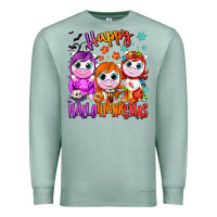 Seafoam Happy Hallothanksmas unicorns Premium Sweatshirt - NancyCooperArtShop