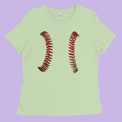 Ball Stitch Ladies Tee Designed By Adodesignshop