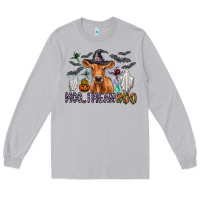 Moon Dust Moo I Mean Boo Long Sleeve Tee - CowhideDigitalArt
